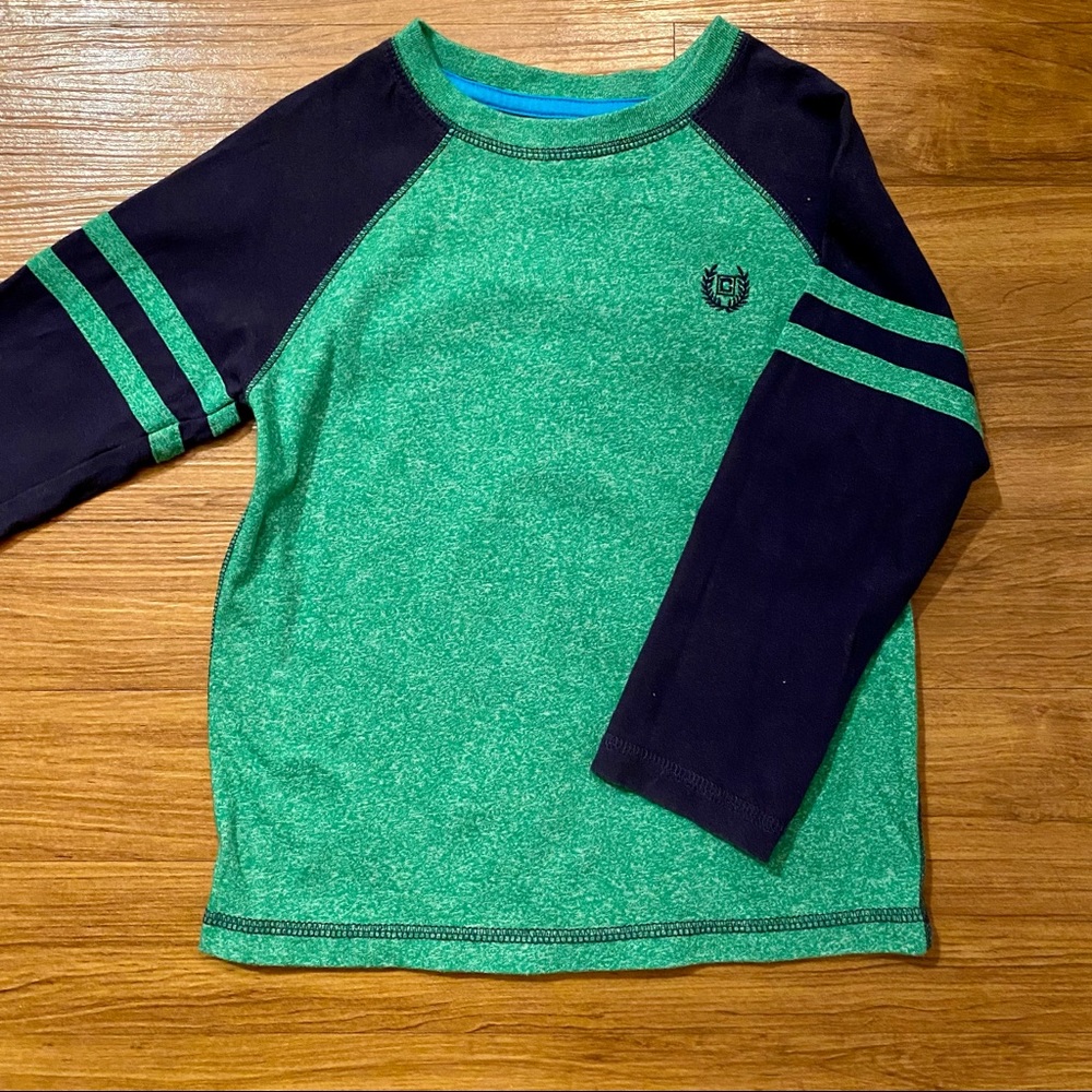 Chaps Green Long Sleeved Tee - 3T/3